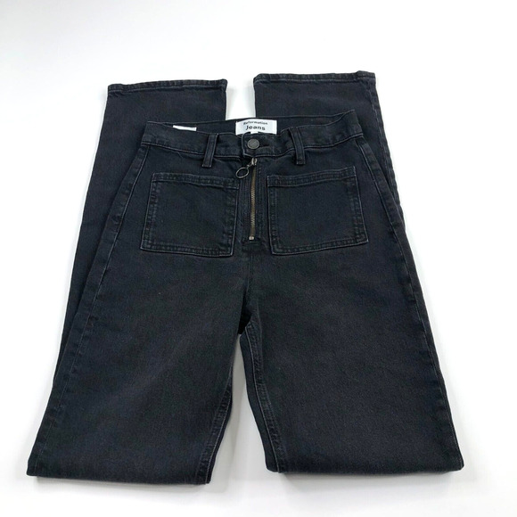 Reformation Jeans Peyton Zip Ultra High Rise Bootcut 25 (Fit 26W 33L) BoHo Jeans - Picture 1 of 12